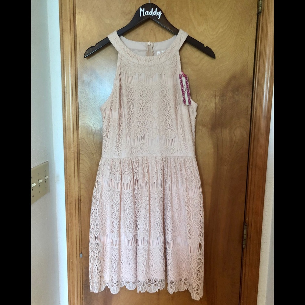 Pretty pink lace dress